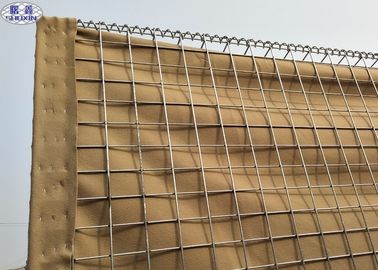 Dilas Wire Mesh Militer Hesco Hambatan Defensif Dengan Kain Geotextile