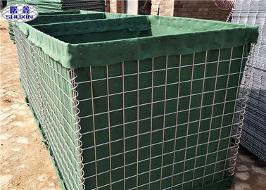 Militer Hancur Hesco Hambatan Geotextile Dilapisi Galvanis Welded HDP