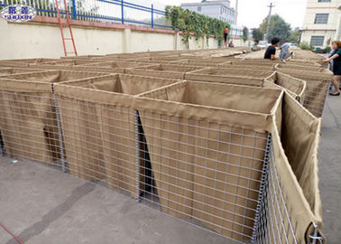 Tentara Hesco Bastion Barrier System Galvanized Welded Sangkar Pasir Diisi Barriers
