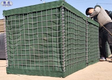 Dinding Pengisi Pasir Galvanzied Diisi Hesco Bastion Defense Barriers Wall