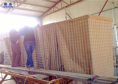 Hesco Defensive Welded Gabion Box Barrier 1x1x1M Dengan Kain Geotextile