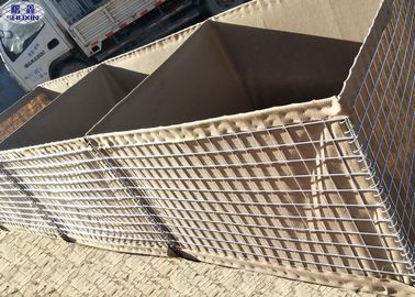 Dinding Anti Ledakan Dilas Wire Mesh, Dinding Penghalang Hesco Untuk Perlindungan Banjir Sungai