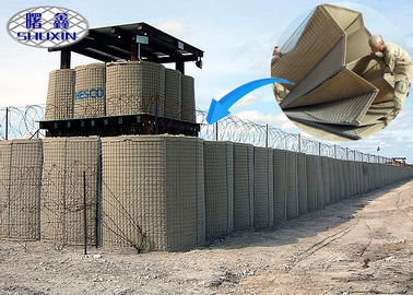 Sel yang Dapat Dilipat Terhubung Hot Dipped Galvanized Barrier Defensive HESCO