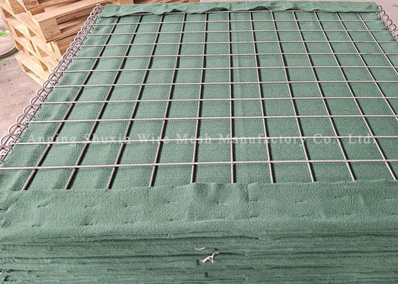 Military Galfan Welded Mesh Hesco Gabion Untuk Dinding Penahan Tentara