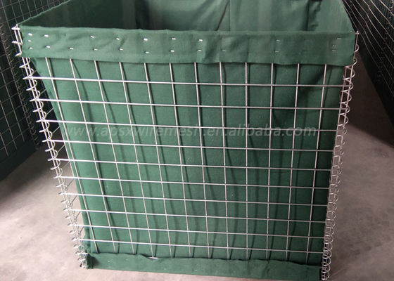 Lapisan Seng Berat 4.00mm Perlindungan Tepi Hesco Blast Walls