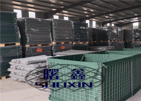 Mil6 Galfan Military Hesco Fence Dengan Umur Panjang