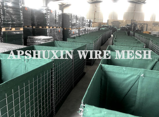 Penghalang Pertahanan Hesco Bag Militer ISO Berat
