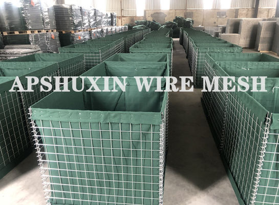 Military Sand Wall Hesco Barrier Gabion Stone Basket 1 Meter Tinggi