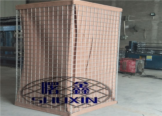 Hdp Galvanized Hesco Barrier Pengisian Pasir Tugas Berat Untuk Dinding Penahan Banjir