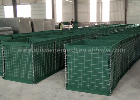 4.0mm Galvanis Welded Mesh Gabion Box Military Barrier