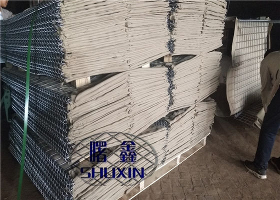 Heigh 2 'Sand Filled Hesco 2x1x1 Tinggi Defensive Barrier Dengan Kain Filter Geotextile