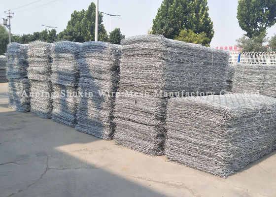 2x1x1m Batu Terisi Hot Galvanized Iron Heavy Duty Gabion Baskets