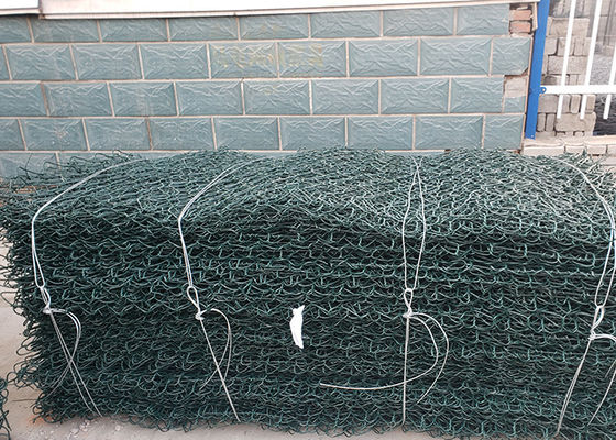 Rust Proof Galfan Hexagon Galvanized Gabion Basket Untuk Perlindungan Seawall