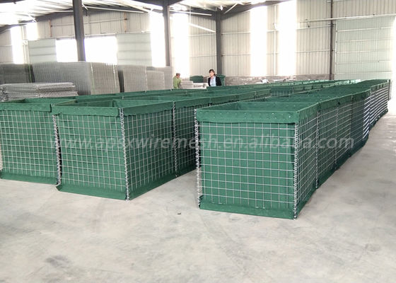 Wire Mesh Baja Dilas yang Dapat Dilipat 3x3 Mil 2 Penghalang Pertahanan