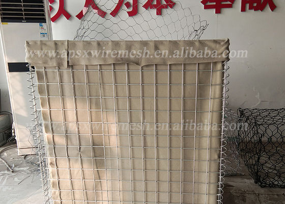 Hot Dipped Galvanized Welded Box Defensive Barrier Untuk Pencegahan Banjir