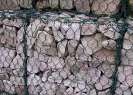 Kotak Besar 2.2mm Batu Diisi Gabion Untuk Pelatihan Sungai
