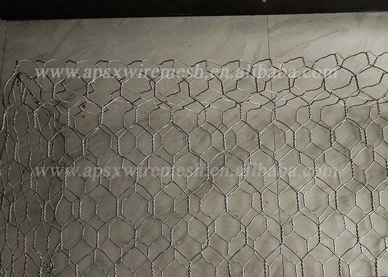 Konstruksi Kandang Dinding Gabion Galvanis Berat Double Twisted Hexagonal