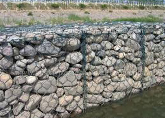 Hexagon Heavily Gi Gabion Double Twisted Mencegah Pemecah Batu
