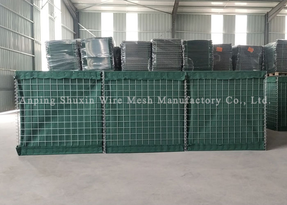 Penghalang Pertahanan Hesco Galvanis Berat Welding Square 3 * 3 Inci