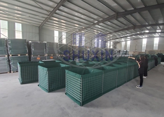 Perlindungan Pabrik Minyak Hesco Barrier Wall Untuk Pelatihan Jarak Menembak