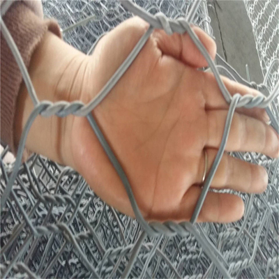 3.0mm Wire Mesh Baskets Dinding Penahan Kotak Batu Diisi Untuk Jalan Dan Jembatan