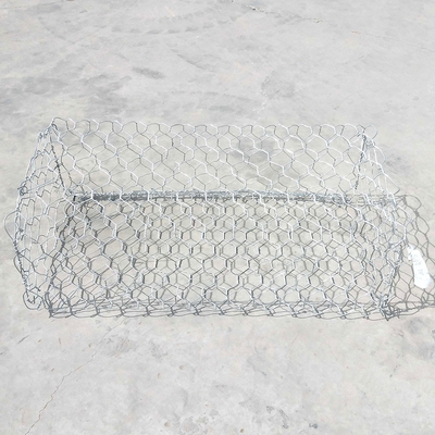 2 * 1 * 1 M Ukuran Galvanized Gabion Baskets Bridge Lindungi Sertifikasi River Ce