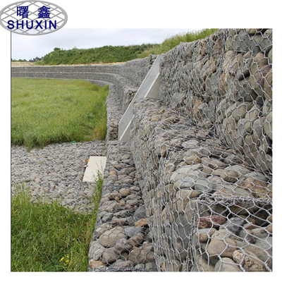 Keranjang Galvanis Galvanis Galfan Galfan Gabion Tahan Karat Untuk Perlindungan Seawall
