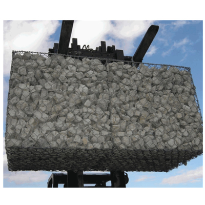 Keranjang Gabion Tenun Anti Karat 1mx1mx1m Perlindungan Batu Berisi Batu