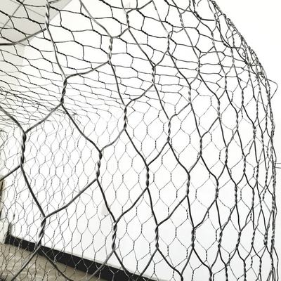 4x1x1m Hot Galvanized Rock Cage Besi Tugas Berat Memperbaiki Unit Pengisian Batu
