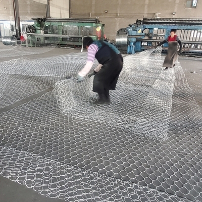 275g Seng Dilapisi Wire Mesh Gabion Box Hexagonal Double Twisted
