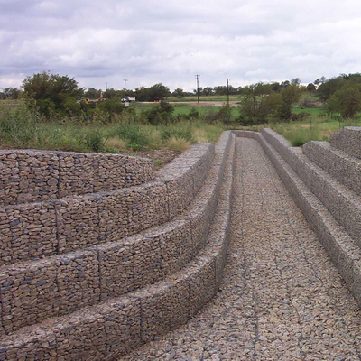 Kandang 4.0mm Hexagonal Wire Mesh Gabion Galvanized Iron Wire Mesh