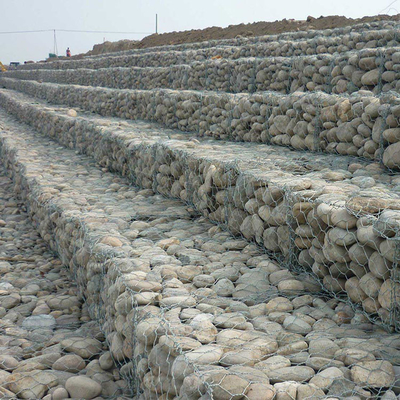 4x1x1 Pagar Besi 3.4mm Galvanized Gabion Baskets Retaining Wall Wire Mesh