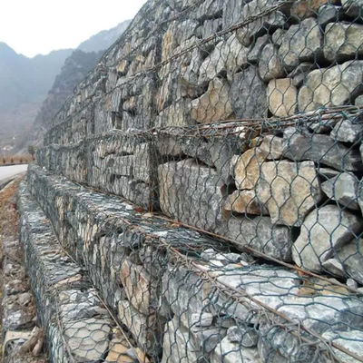 2x1x1m Hexagonal Wire Mesh Gabion Hot Dipped Galvanized Dan Pvc Coated