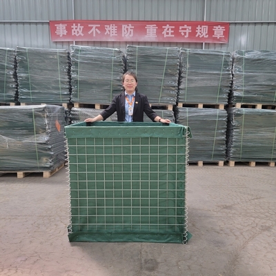 Pertahanan 4.0mm Sand Filled Barriers Untuk Program Unmas Somalia